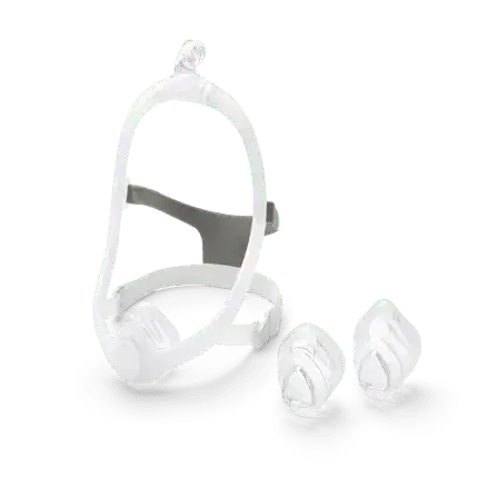 Mask w Sm cushion attached, all cushions on side, elbow, no tube, front View_0274_IP5_f2E_RGBLo_Web_REV2_1